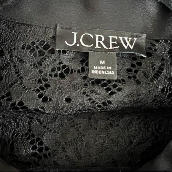 J. Crew Lady Shirt-Jacket in Lace Black - Picture 6 of 6